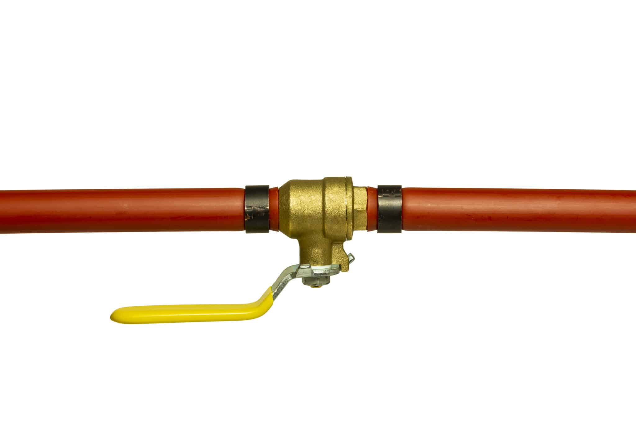 Shut Off Valve On Red Pex Pipe, Freezing Pipes.