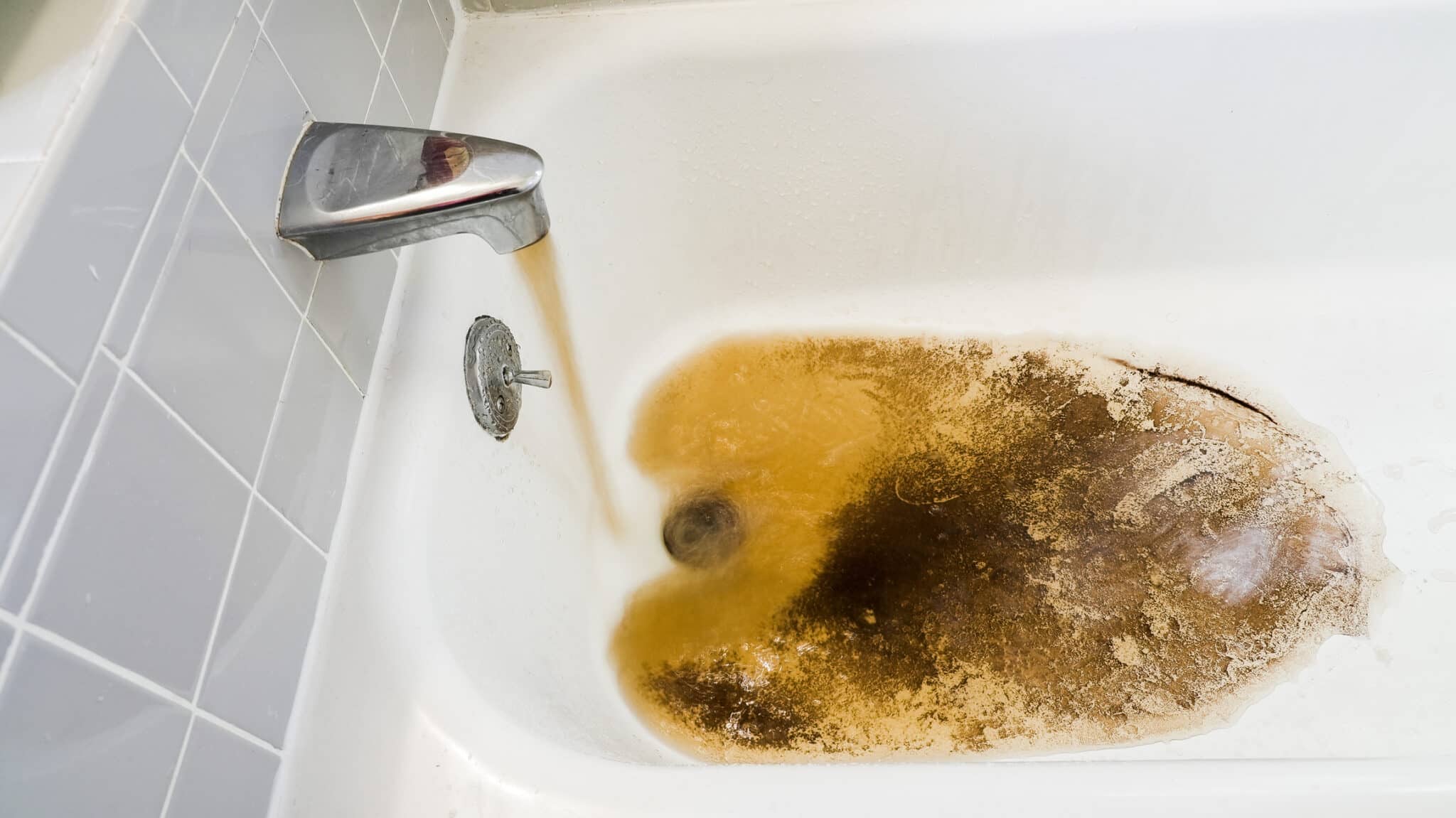 Discolored water, signs your home may need a new water service line.