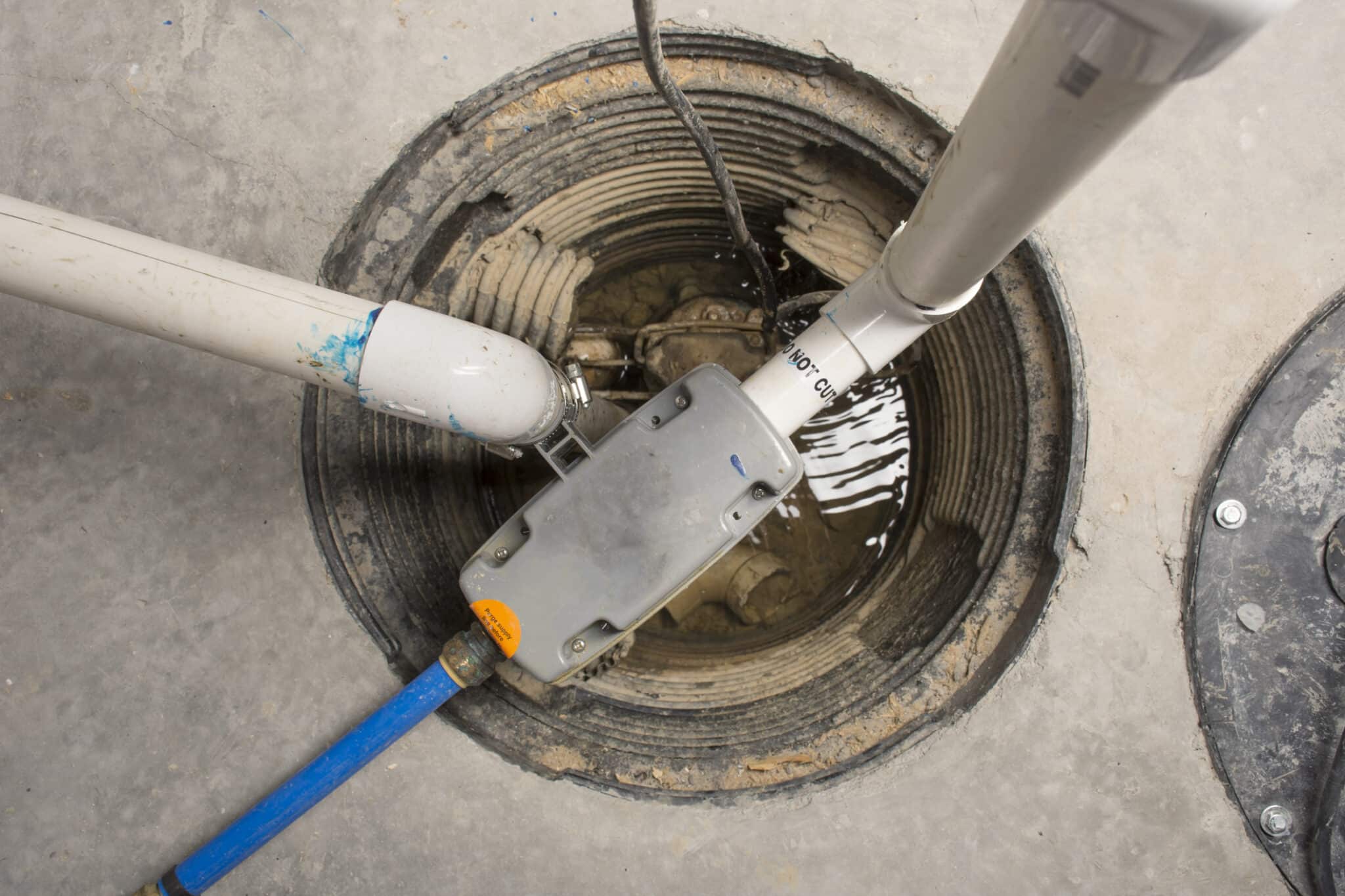 Sump pump installation that stops basement floods.
