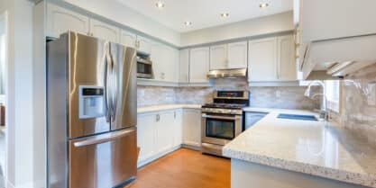 Refrigerator water hookup options for kitchens.