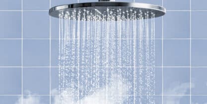 Shower valve balancing for consistent water temperatures.