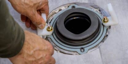 Toilet flange repair basics in San Antonio, TX.