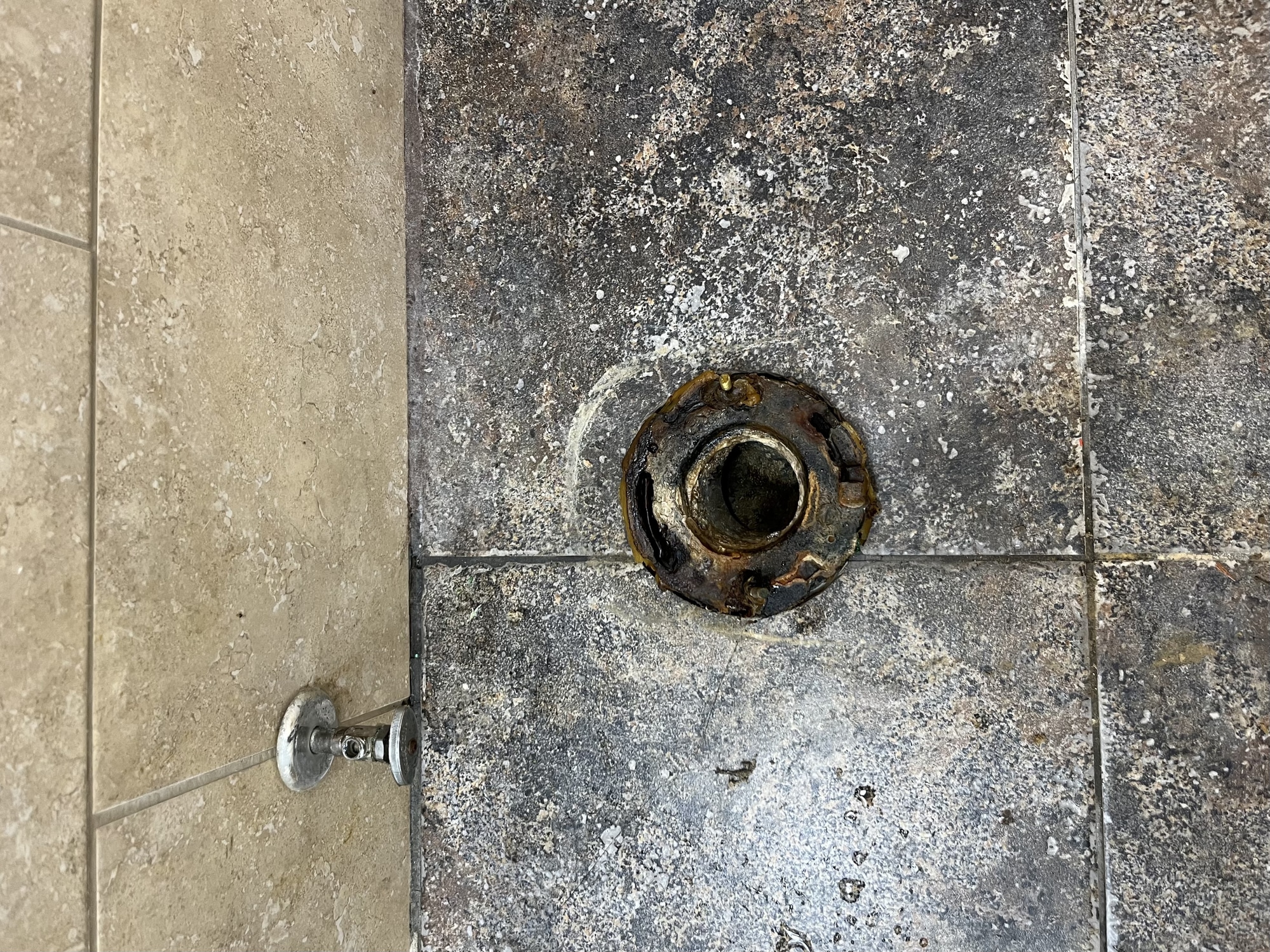 Bathroom toilet flange repair in San Antonio, TX.